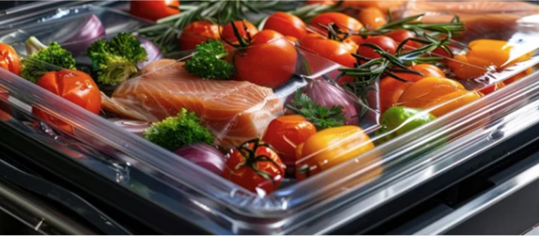 Quanto è resistente al calore il vassoio in plastica per alimenti e può essere utilizzato in sicurezza nel microonde, nei forni o sotto cibi caldi senza deformarsi o rilasciare sostanze chimiche?