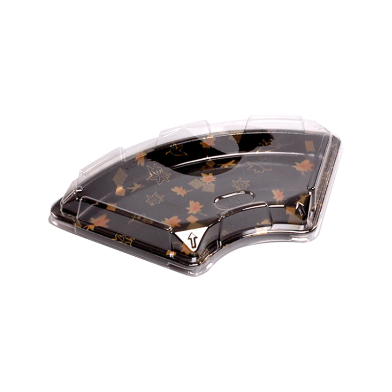 Contenitore per sushi usa e getta a forma di ventaglio