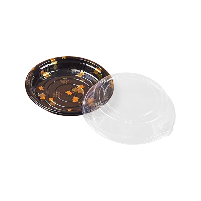 Scatola per sushi circolare degradabile