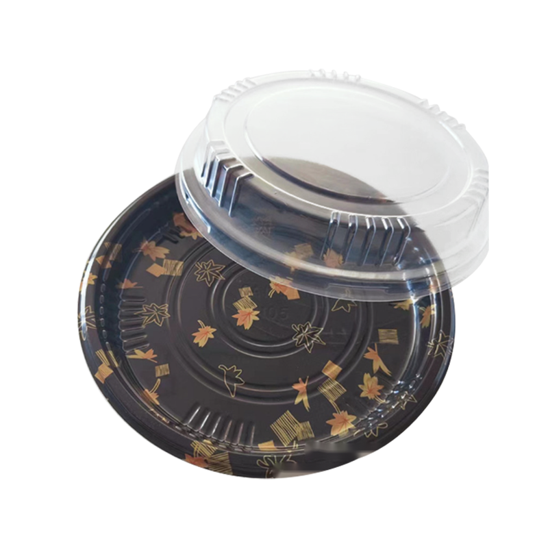 Piatto sandwich circolare con coperchio