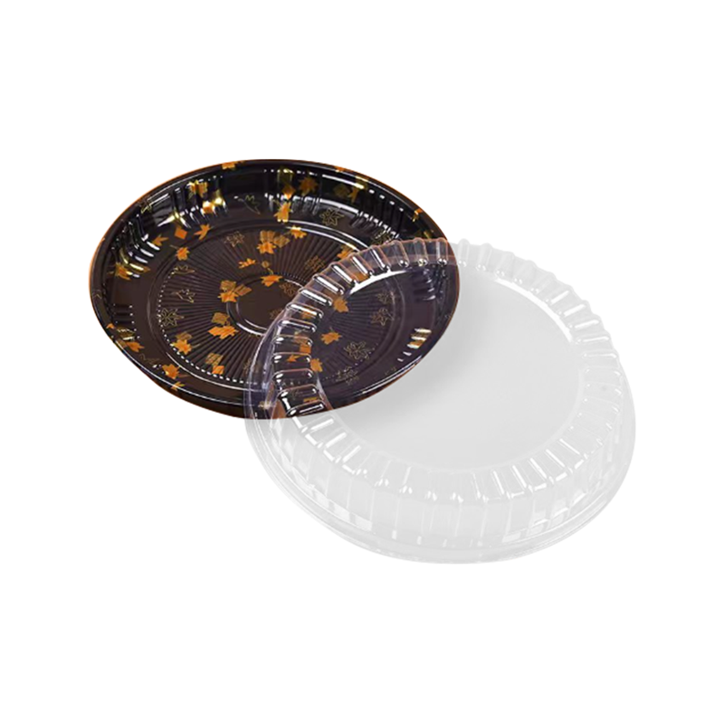 Vassoio per sushi usa e getta da asporto con coperchio trasparente