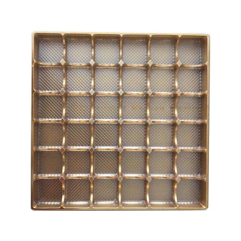 Scatola di imballaggio con copertura a bolle di cioccolato in PET