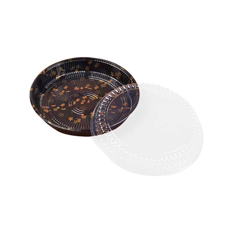 Scatola da imballaggio in stile giapponese con fondo stampato nero