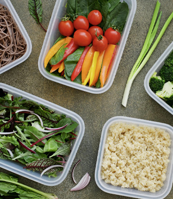 Scatola per sushi di frutta in plastica