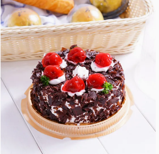 Scatola per imballaggio di torte da forno in blister trasparente usa e getta per uso alimentare